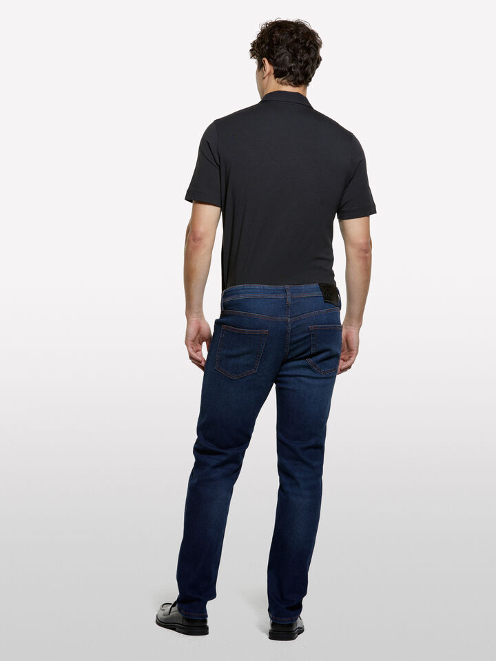 Jeans Style 74 slim fit azul - jeans slim fit para homem - Azul-Escuro | Sisley image number 2